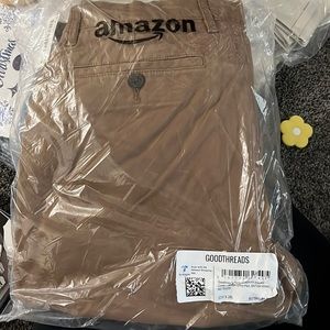 Good threads brown mens chino pants. 32x28